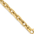 thumbnail image 1 of 14K Yellow Gold 7mm Hand-Polished Fancy Link Bracelet (8.5 X 7) Made In Peru lk440-8.5, 1 of 5