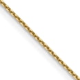 thumbnail image 1 of 14K Yellow Gold .8mm D/C Round Open Link Cable Chain (26 X 0.8) Made In South Africa pen202-26, 1 of 5