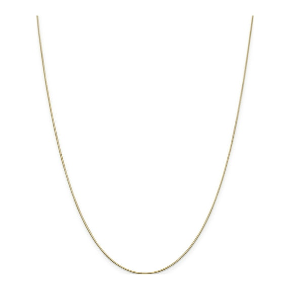 14K Yellow Gold .8mm Octagonal Snake Chain (16 X 0.8) Made In Peru osa080-16