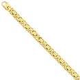 thumbnail image 1 of 14K Yellow Gold 9.45mm Polished Fancy Link Chain 22 Inch, 1 of 6