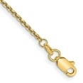 thumbnail image 1 of 14K Yellow Gold 9 in. 1.45 mm Solid Diamond-Cut Cable Chain Anklet, 1 of 1