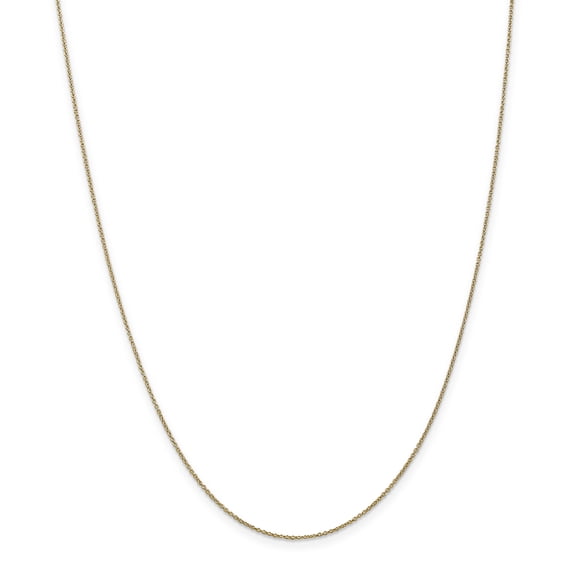 14K Yellow Gold .9mm Cable Chain 14 Inch