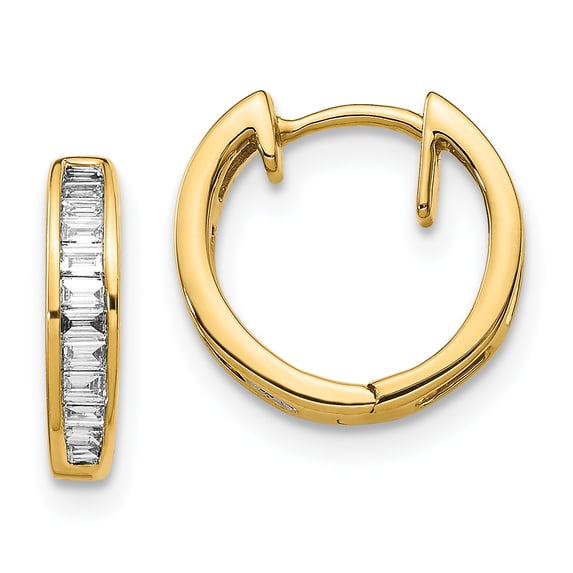 14K Yellow Gold AA Diamond Earrings (0.232Ct)