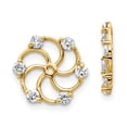 thumbnail image 1 of 14K Yellow Gold AAA Diamond Earring Jackets, 1 of 5