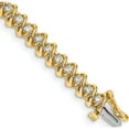 thumbnail image 1 of 14K Yellow Gold Aa Diamond Tennis Bracelet (7 X 7) Made In United States x2003aa, 1 of 5