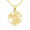 thumbnail image 1 of 14K Yellow Gold Afro-Brazilian Deity Oxalá Orisha (22 Inches), 1 of 3