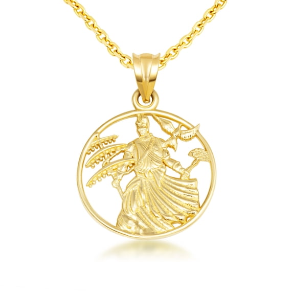 14K Yellow Gold Afro-Brazilian Deity Oxalá Orisha (22 Inches)