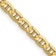 thumbnail image 1 of 14K Yellow Gold Anchor Chain Styles Necklace 3 mm Concave 22 inch, 1 of 4