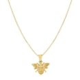 thumbnail image 1 of 14K Yellow Gold Bee Necklace Size 18 inches, 1 of 3