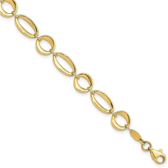 14K Yellow Gold Bracelet - 7.5"