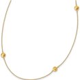 thumbnail image 1 of 14K Yellow Gold Brushed And Polished 8 Station Fancy 36In Necklace (36 X 6.5) Made In Turkey sf2935-36, 1 of 5