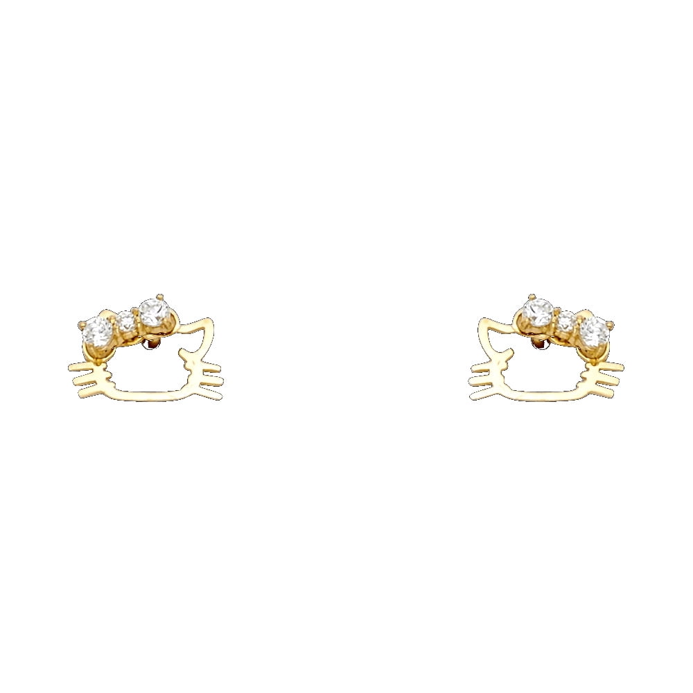 Sanrio Hello Kitty Clip Earrings Women Sweet Fairy Earring Painless Earrings  Without Piercing Y2k Girls Cartoon Fashion Ear Clip