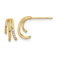 thumbnail image 1 of 14K Yellow Gold CZ Post Earrings, 1 of 1