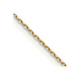 thumbnail image 1 of 14K Yellow Gold Cable Chain Styles Necklace 18 inch .8 mm Diamond-cut with Lobster Clasp 0.8, 1 of 4