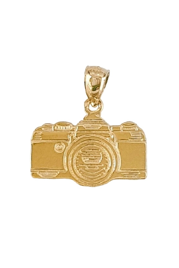 14K Yellow Gold Camera Pendant