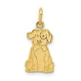 thumbnail image 1 of 14K Yellow Gold Charm Pendant 21 mm 10 Puppy, 1 of 4