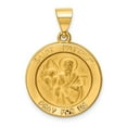 thumbnail image 1 of 14K Yellow Gold Charm Pendant 22 mm 19 Polished And Satin St. Matthew Medal, 1 of 3