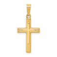 thumbnail image 1 of 14K Yellow Gold Charm Pendant 24 mm 11.5 Polished Cross Latin, 1 of 2