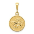 thumbnail image 1 of 14K Yellow Gold Charm Pendant 29 mm 16 Polished & Satin Raphael Angel, 1 of 3