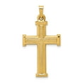 thumbnail image 1 of 14K Yellow Gold Charm Pendant 33 mm 17.5 Brushed And Polished Latin Cross, 1 of 2