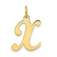 thumbnail image 1 of 14K Yellow Gold Charm Pendant Initial X, 1 of 3