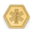 thumbnail image 1 of 14K Yellow Gold Charm Pendant Medical Alert Red 6.3 mm, 1 of 3