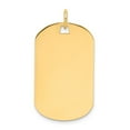thumbnail image 1 of 14K Yellow Gold Charm Pendant Plain .009 Gauge Engraveable Dog Tag Disc, 1 of 1