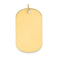 thumbnail image 1 of 14K Yellow Gold Charm Pendant Plain .013 Gauge Engraveable Dog Tag Disc, 1 of 1