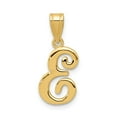 thumbnail image 1 of 14K Yellow Gold Charm Pendant Themed 18 mm 12 E Script Initial, 1 of 3
