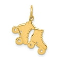 thumbnail image 1 of 14K Yellow Gold Charm Pendant Themed 18 mm 16 Roller Skates, 1 of 3