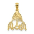 thumbnail image 1 of 14K Yellow Gold Charm Pendant Themed 20.4 mm 14.1 Aloha Palm Tree, 1 of 4