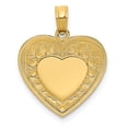 thumbnail image 1 of 14K Yellow Gold Charm Pendant Themed 21 mm 16 Polished Heart, 1 of 4