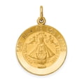 thumbnail image 1 of 14K Yellow Gold Charm Pendant Themed 24 mm 18 Our Lady Of San Juan Medal, 1 of 3