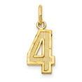 thumbnail image 1 of 14K Yellow Gold Charm Pendant Themed 4 Diamond-Cut 20 mm 7, 1 of 3