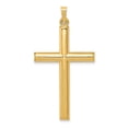 thumbnail image 1 of 14K Yellow Gold Charm Pendant Themed 40 mm 21 Hollow Cross, 1 of 2
