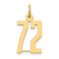 thumbnail image 1 of 14K Yellow Gold Charm Pendant Themed 72 Small Polished Elongated, 1 of 3