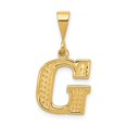 thumbnail image 1 of 14K Yellow Gold Charm Pendant Themed Initial G, 1 of 3