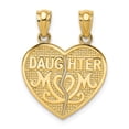 thumbnail image 1 of 14K Yellow Gold Charm Pendant Themed Satin 15.71 mm, 1 of 4