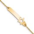 thumbnail image 1 of 14K Yellow Gold Children's Polished Star With 1In Ext. Id Bracelet (5.5 X 8.11) Made In Italy bid114-5.5, 1 of 5