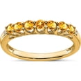 thumbnail image 1 of 14K Yellow Gold Citrine And Diamond 7-Stone Ringsize 7 - Jbsp, 1 of 5