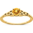 thumbnail image 1 of 14K Yellow Gold Citrine Celtic Knot Ringsize 7 - Jbsp, 1 of 5