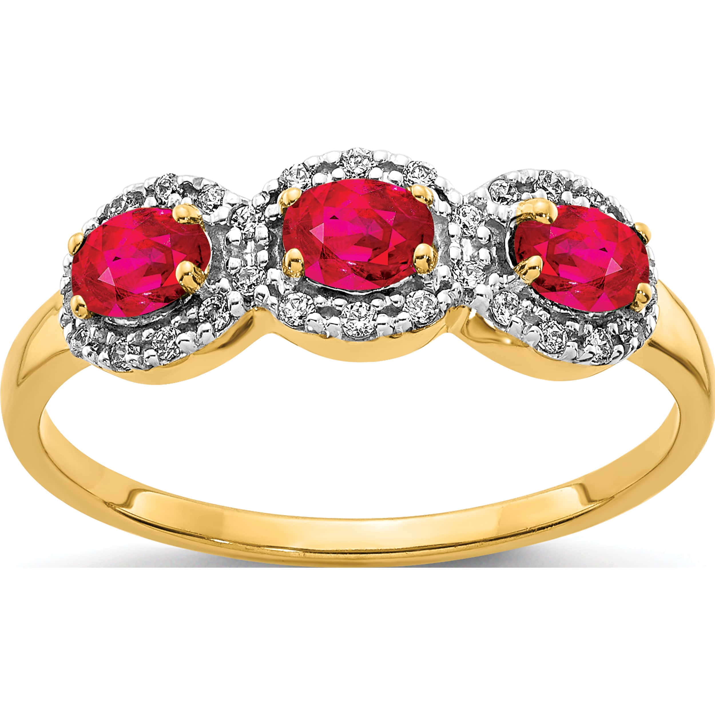 18kt Gold Ruby Diamond Ring wholesale supplier in USA and India