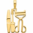 thumbnail image 1 of 14K Yellow Gold Cosmetics Pendant (19 X 14) Made In United States -Jewelry By Sweet Pea, 1 of 7