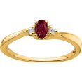 thumbnail image 1 of 14K Yellow Gold Created Ruby And Diamond Ringsize 7 - Jbsp, 1 of 5