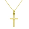 thumbnail image 1 of Amanda Rose Collection 14K Yellow Gold Cross Necklace on an 18 inch 14K Yellow Gold Chain, 1 of 5