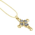 thumbnail image 1 of 14K Yellow Gold Cross Religious Pendants / Charms for Men and Women, 1 of 6