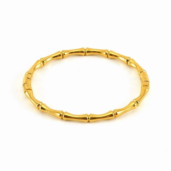 14K Yellow Gold Cuff Bracelet Bangles for Women Smooth Openable Bracelets Jewelry Gift