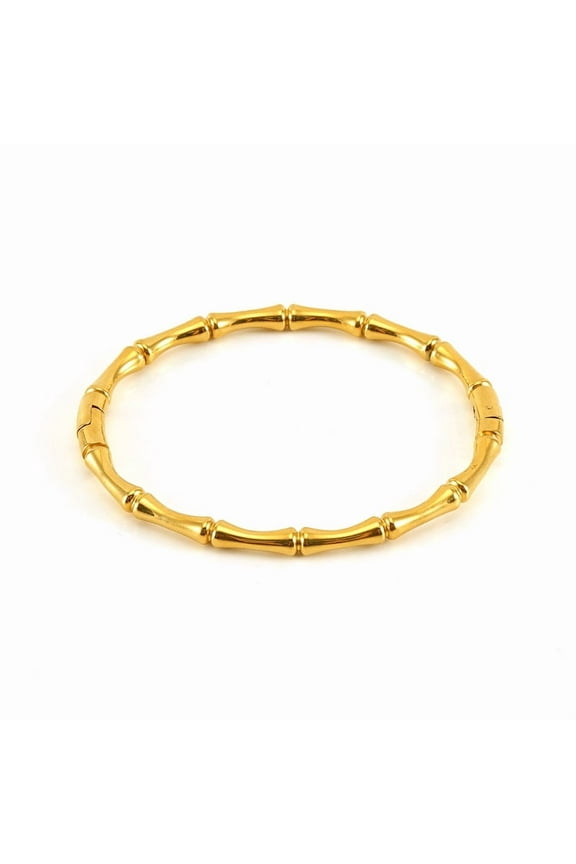 14K Yellow Gold Cuff Bracelet Bangles for Women Smooth Openable Bracelets Jewelry Gift