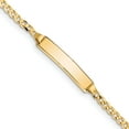 thumbnail image 1 of 14K Yellow Gold Curb Link Id Bracelet (7 X 4.8) Made In United States cur070id-7, 1 of 5