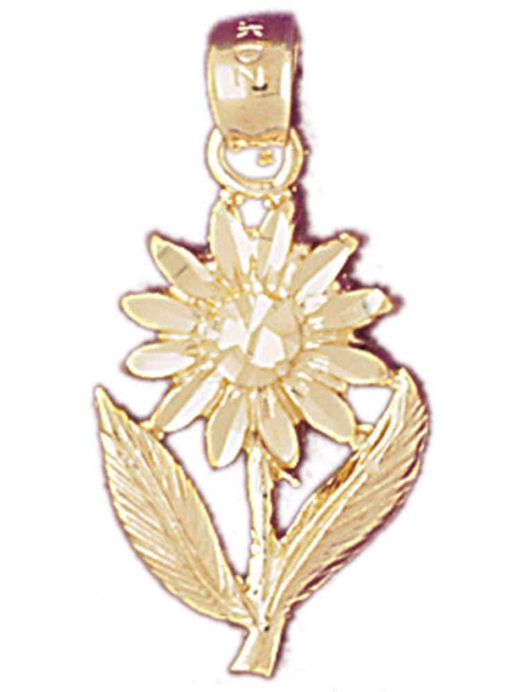 ★daisy★♡14kgf 90'S Y2K White Daisy Flower 3D Bunch Enamel Rhinestone Goldtone